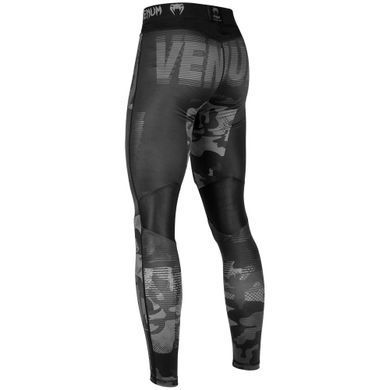 Компрессионные штаны Venum Tactical Spats Urban Camo Black Black, Черный-Серый, XS