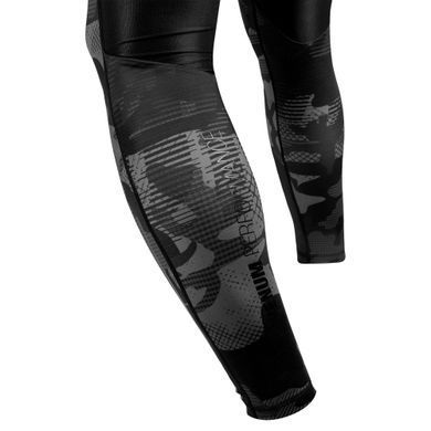 Компрессионные штаны Venum Tactical Spats Urban Camo Black Black, Черный-Серый, XS