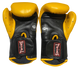 Боксерские перчатки Twins Velcro Extra Design BGVL6 Black Yellow, 16 oz