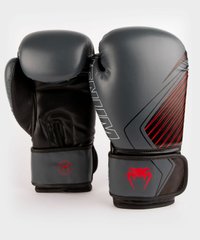Боксерские перчатки Venum Contender 2.0 Серые с красным, 10oz, 10oz