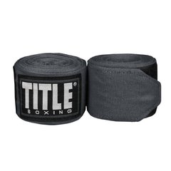Бинти боксерські еластичні TITLE Boxing Fight Back Semi-Elastic Сірі, 4,5м, 4,5м