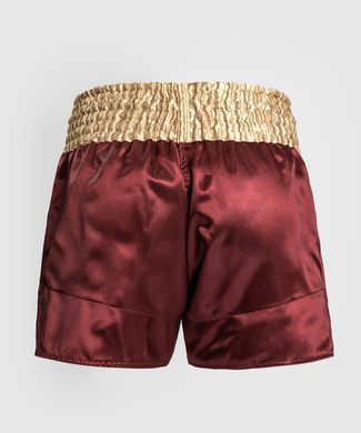Шорты для тайского бокса Venum Muay Tha&iuml; Short Classic Burgundy Gold White, XS