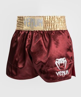 Шорты для тайского бокса Venum Muay Tha&iuml; Short Classic Burgundy Gold White, XS