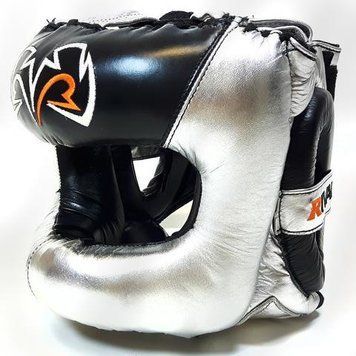 Боксерський шолом з бампером Rival Guerrero RHGFS3 Facesaver Headgear Silver, S/M