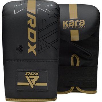 Снарядные перчатки RDX F6 Kara Boxing Bag Gloves Black Gold, 4 oz