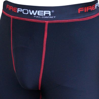 Штаны компрессионные Firepower FPCP1 Черные с красным, S, S