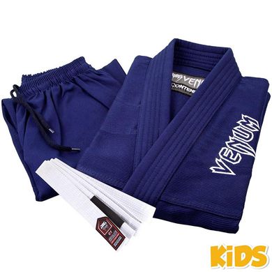 Детское кимоно для бразильского джиу-джитсу Venum Contender 2.0 Темно-синее, C1, C1