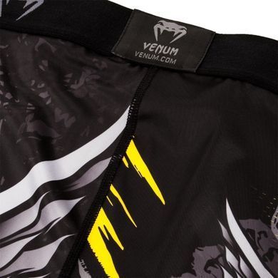 Компресійні штани Venum Viking 2.0 Spat Black Yellow, Чорний, XXL
