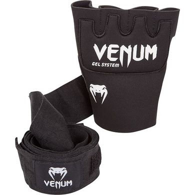 Гелеві бинти-рукавички Venum Kontact Чорні з білим, Універсальний, Універсальний