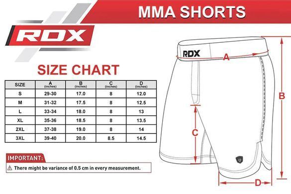 Шорти для MMA RDX T15 Fight Shorts Blue, Синій, S