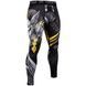 Компресійні штани Venum Viking 2.0 Spat Black Yellow, Чорний, XXL