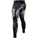 Компресійні штани Venum Viking 2.0 Spat Black Yellow, Чорний, XXL