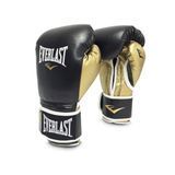 Боксерські рукавиці Everlast Powerlock Training Gloves Black Gold, 12 oz