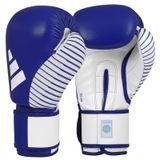 Рукавички Adidas для боксу та кікбоксингу з ліцензією Wako | синій/білий | adiKBWKF200