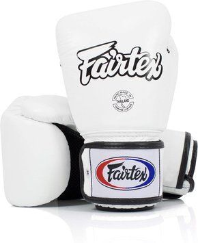 Боксерские перчатки Fairtex BGV1BR White, 10 oz