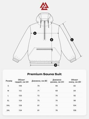 Костюм-сауна Peresvit Premium Sauna Suit Black, L
