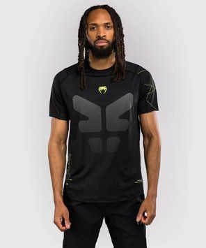 Тренировочная футболка Venum Training Camp 4.0 Dry Tech T-shirt - Black/Neon Green, XXL
