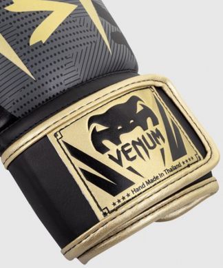 Боксерские перчатки Venum Elite Dark Camo Gold, 8 oz