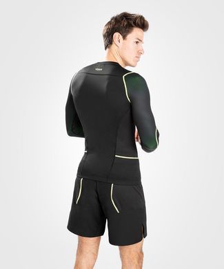 Рашгард Venum Fusion 2.0 Rashguard Long sleeves Black Yellow, Черный, S