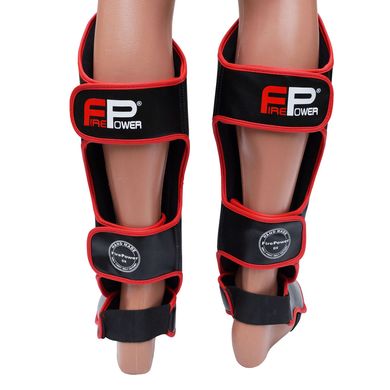 Захист ніг FirePower FPSGA8 Чорний з червоним, S, S