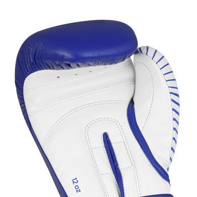 Рукавички Adidas для боксу та кікбоксингу з ліцензією Wako | синій/білий | adiKBWKF200
