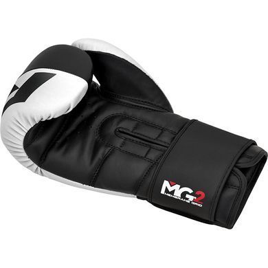 Боксерские перчатки RDX F4 Boxing Gloves Hook & Loop White Black, 14 oz