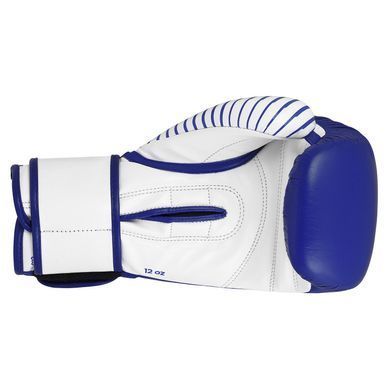Рукавички Adidas для боксу та кікбоксингу з ліцензією Wako | синій/білий | adiKBWKF200
