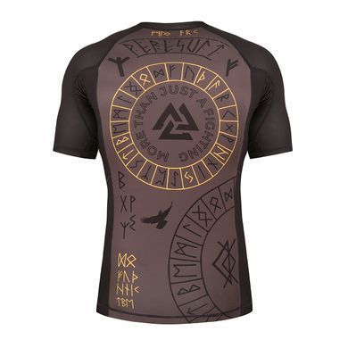 Рашгард Peresvit Valhalla Rashguard Short Sleeve Brown, Коричневый, S
