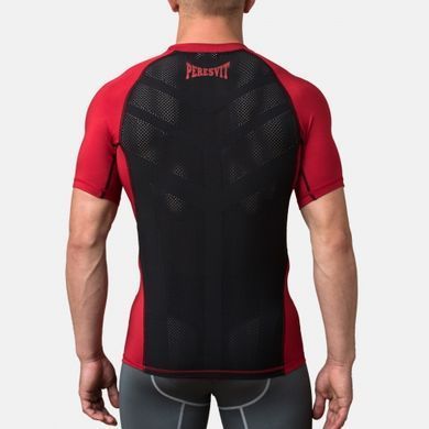 Компрессионная футболка Peresvit Air Motion Compression T-shirt Red Black, Черный-Красный, L