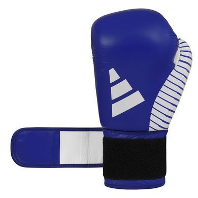 Рукавички Adidas для боксу та кікбоксингу з ліцензією Wako | синій/білий | adiKBWKF200