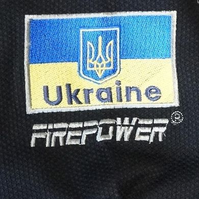 Дитяче кімоно для бразильського джиу-джитсу Firepower Ukraine Чорне, М00, M00