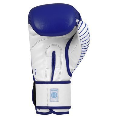 Рукавички Adidas для боксу та кікбоксингу з ліцензією Wako | синій/білий | adiKBWKF200