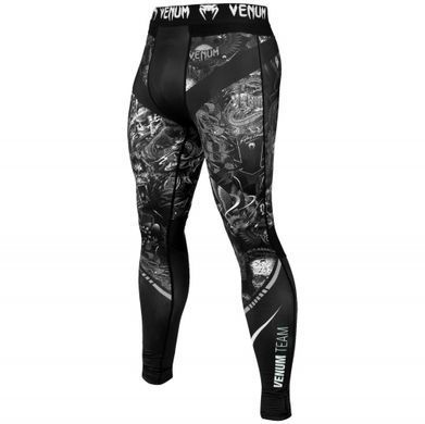 Компрессионные штаны Venum Art Spats Black White, Черный, S
