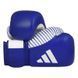 Рукавички Adidas для боксу та кікбоксингу з ліцензією Wako | синій/білий | adiKBWKF200