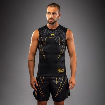 Рашгард Venum Serpenti Sleeveless Rashguard Black Silver Gold, Чорний, XL