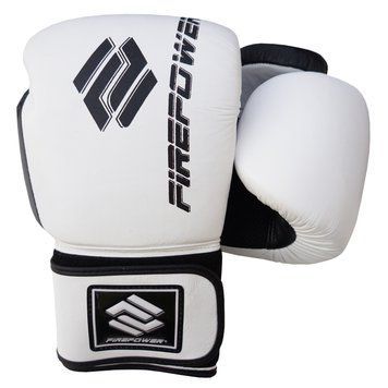 Боксерские перчатки Firepower FPBG2N Белые, 18oz