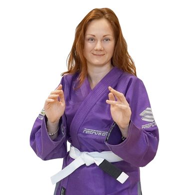Женское кимоно для бразильского джиу-джитсу Firepower Ukraine Фиолетовое, F4, F4