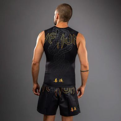 Рашгард Venum Serpenti Sleeveless Rashguard Black Silver Gold, Чорний, XL