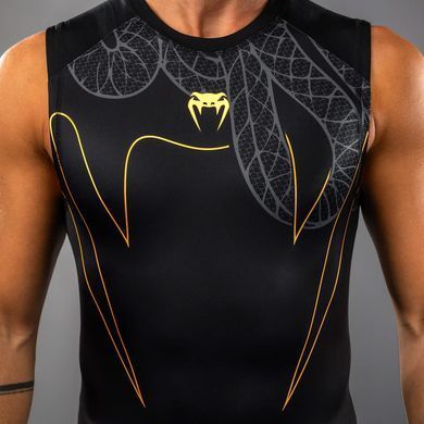 Рашгард Venum Serpenti Sleeveless Rashguard Black Silver Gold, Чорний, XL