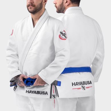 Кімоно для бразильського джиу-джитсу Hayabusa Valor Lightweight (Штани Twill) Біле A0