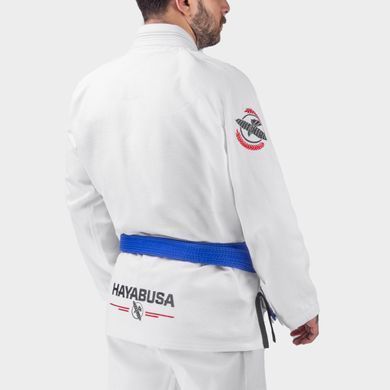 Кімоно для бразильського джиу-джитсу Hayabusa Valor Lightweight (Штани Twill) Біле A0