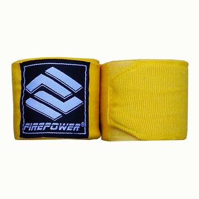 Бинты боксерские эластичные FirePower FPHW5 Желтые, 3м, 3м