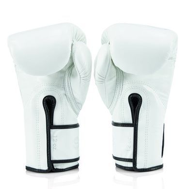 боксерские перчатки Fairtex X Glory Kickboxing Competition and Training Gloves BGVG3 White Silver, 12 oz