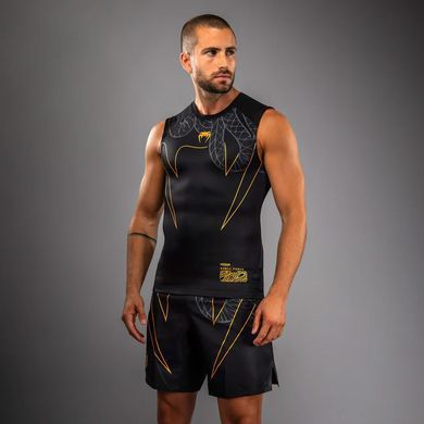 Рашгард Venum Serpenti Sleeveless Rashguard Black Silver Gold, Чорний, XL