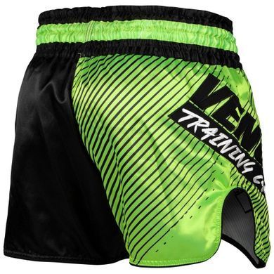 Шорты для тайского бокса Venum Training Camp 2.0 Muay Thai Shorts Black Neo Yellow, XS
