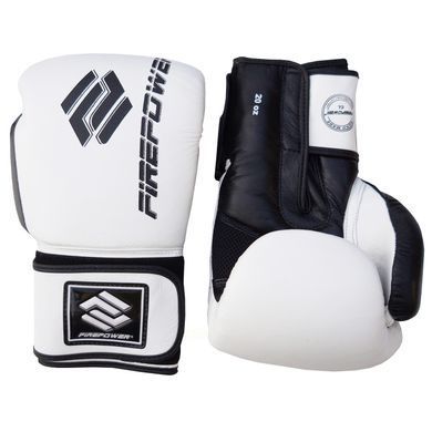 Боксерские перчатки Firepower FPBG2N Белые, 18oz