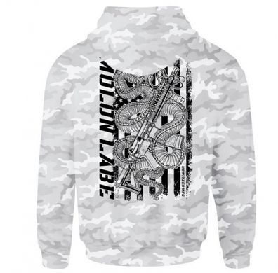 Худі Howitzer Molon Labe Slither Po Hood, Білий-Сірий, M
