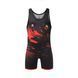 Борцовское трико Peresvit Turmoil Wrestling Singlet Red Black, Черный-Красный, M