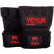 Гелевые бинты-перчатки Venum Kontact Черные с красным, Универсальный, Універсальний