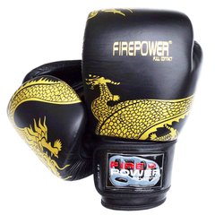Боксерские перчатки Firepower FPBG8 Черные, 10oz